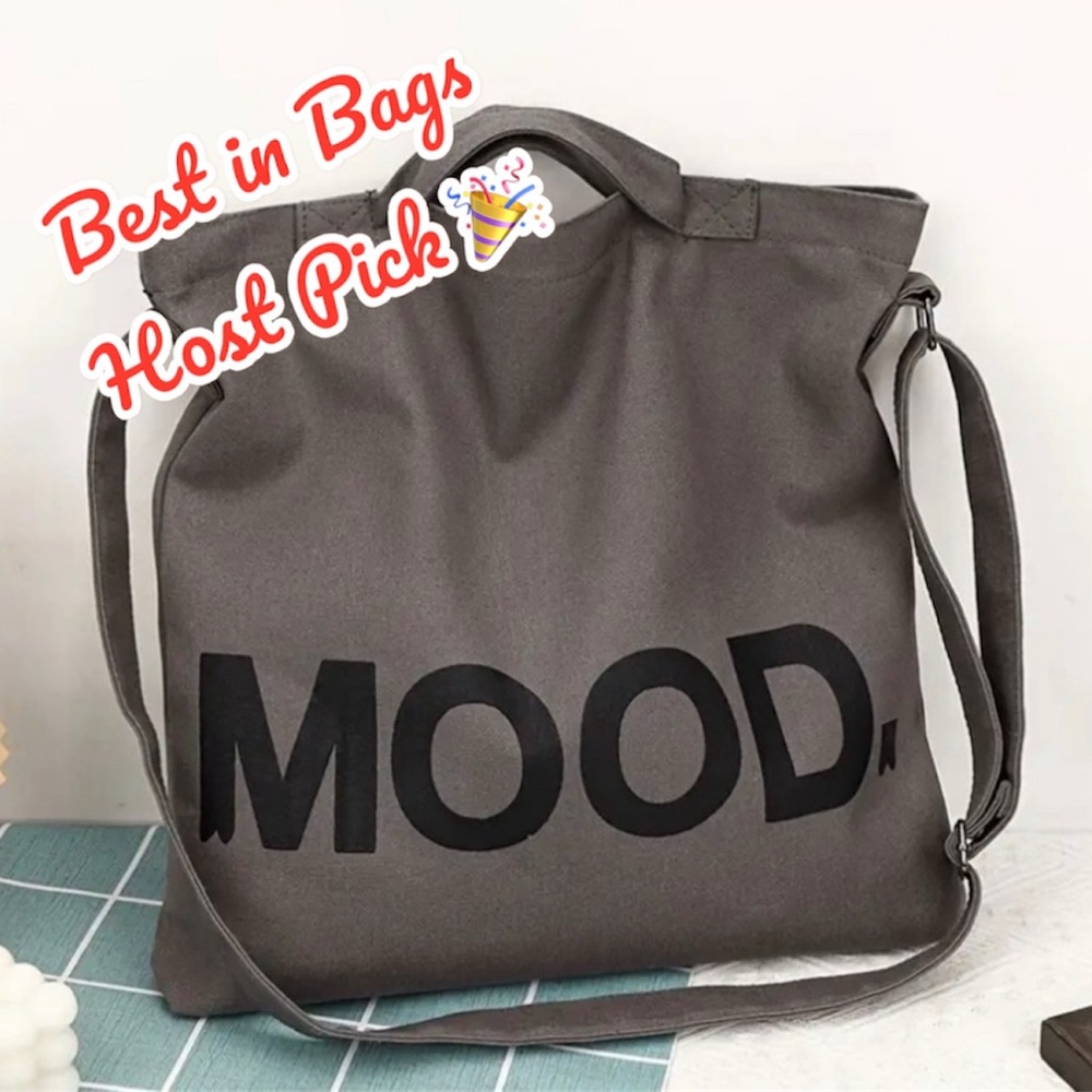 Canvas Spacious Multi-Layer Shoulder Handbag in Color Gray 🆕 BEST IN BAGS HP 🎉